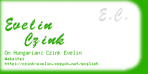evelin czink business card